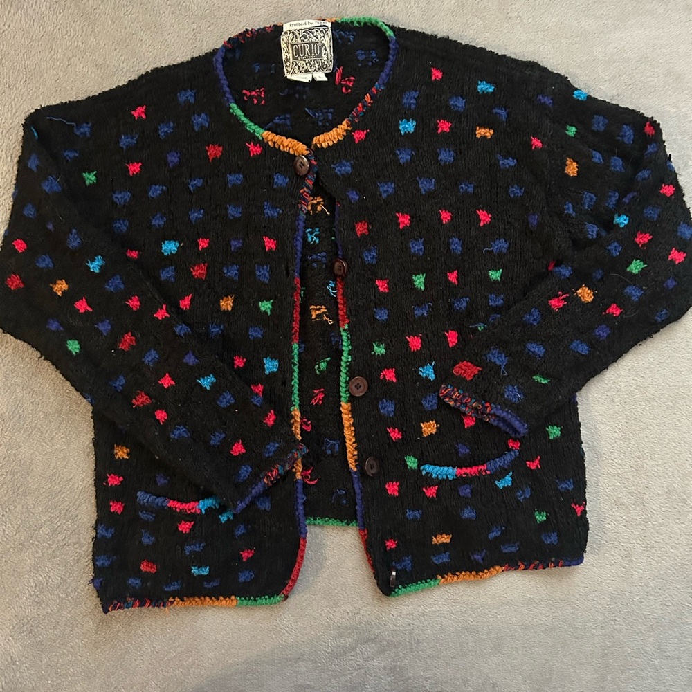 Colorful Patterned Women's Cardigan